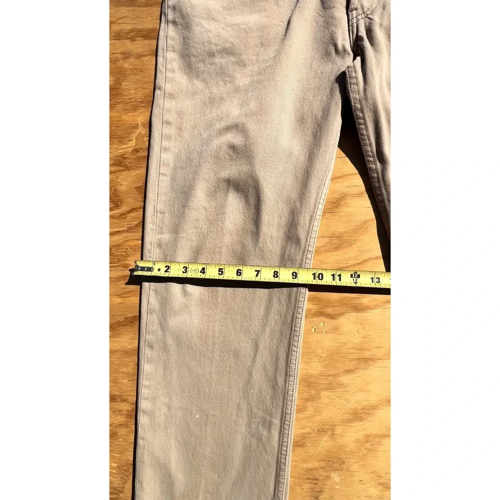 Vintage Levis 501 Tan Khaki Jeans Made in USA Button Fly Straight Leg 36x32
